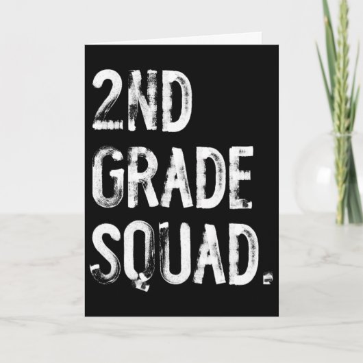 2. Klasse Squad Ck Zur Schule Schüler Lehrer Karte (Vorderseite)