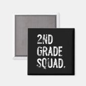 2. Klasse Squad Ck Zur Schule Schüler Lehrer Magnet (Vorderseite/Rückseite)