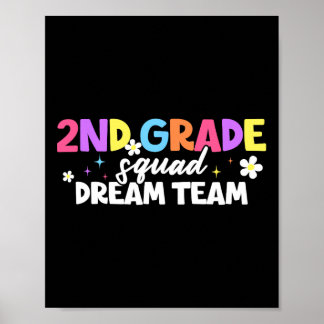 2. Klasse Squad Dream Team Lehrer Schüler Ck Zur S Poster