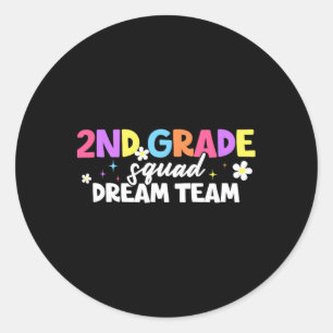 2. Klasse Squad Dream Team Lehrer Schüler Ck Zur S Runder Aufkleber
