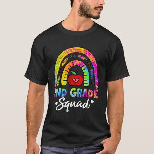 2. Klasse Squad zurück zur Schule zweite Klasse Te T-Shirt (Vorderseite)