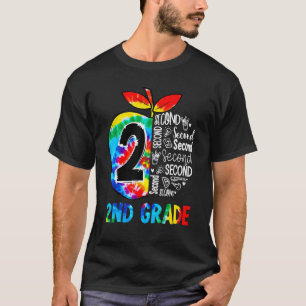 2. Klasse Tie Dye Lehrer Team Zweite Klasse Squad T-Shirt