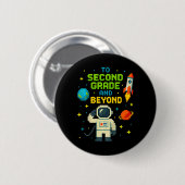 2. Klasse und weiter als Astronaut Space Boys Game Button (Vorne & Hinten)