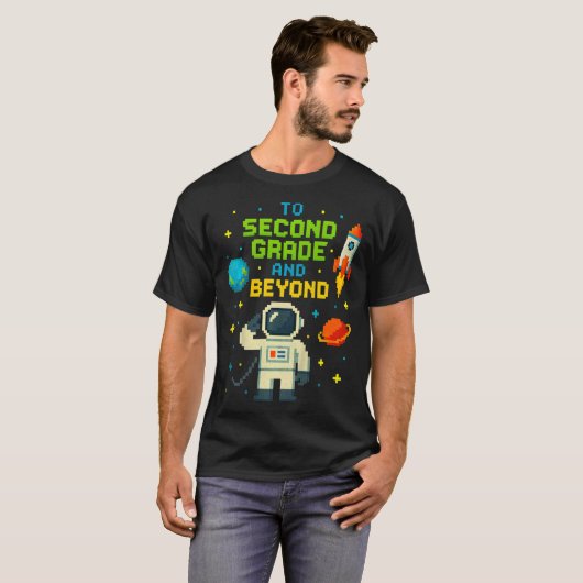 2. Klasse und weiter als Astronaut Space Boys Game T-Shirt (Vorne ganz)