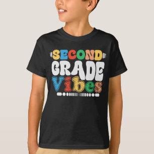 2. Klasse Vibes Funny Back To School Groovy T-Shirt