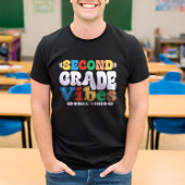 2. Klasse Vibes Funny Back To School Groovy T-Shirt