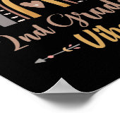 2. Klasse Vibes zweite Klasse zurück zur Schule Poster (Ecke)