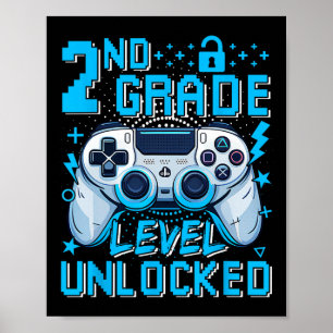 2. Klassenstufe freigeschaltetes Videospiel erster Poster