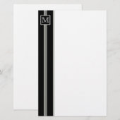 (2) Klassische Striptastaterie für Monogramm Briefpapier (Vorne/Hinten)