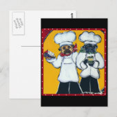 2 KOCH MOPS POSTKARTE (Vorne/Hinten)