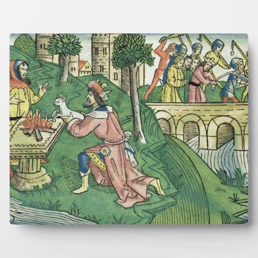 2 Könige 16 9-16 Das Volk von Damaskus wird c Fotoplatte (Vorderseite)