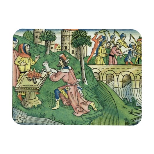 2 Könige 16 9-16 Das Volk von Damaskus wird c Magnet (Horizontal)