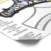 2 Königin Hearts Crown Tiara Party Hat Printables Poster (Ecke)