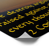 2 Korinthen 10:5 Poster (Ecke)