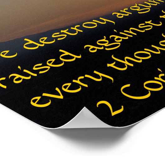 2 Korinthen 10:5 Poster (Ecke)