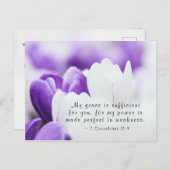 2 Korinthen 12:9 Mein Grace ist ausreichend für Si Postkarte (Vorne/Hinten)