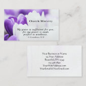 2 Korinthen 12:9 Mein Grace ist ausreichend für Si Visitenkarte (Vorne/Hinten)