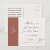 2 Korinthen 12:9 Mein Grace ist ausreichend Postkarte (Vorne/Hinten)