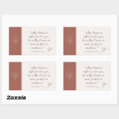 2 Korinthen 12:9 Mein Grace ist ausreichend Rechteckiger Aufkleber (Blatt)