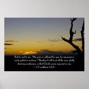 2 Korinthen 12:9 Poster