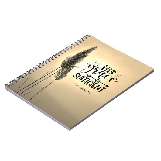 2 Korinthen 12:9 Seine Gnade ist ausreichend Notizblock (Linke Seite)