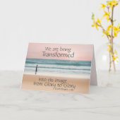 2 Korinthen 3:18 verwandelt sich in sein Bild Karte (Gelbe Blume)