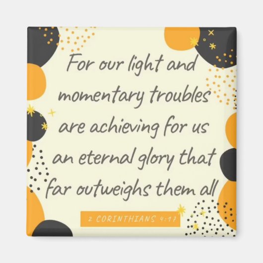 2 Korinthen 4:17 Unser Licht und die vorübergehend Magnet (Vorne)