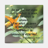 2 Korinthen 4:18 Magnet (Vorne)