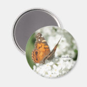 2 Korinthen 5:17 Schmetterling Lilac Magnet (Vorderseite/Rückseite)