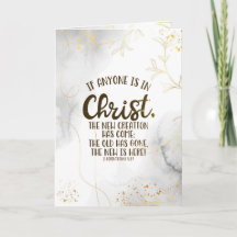 2 Korinthen 5:17 Wenn jemand in Christus ist