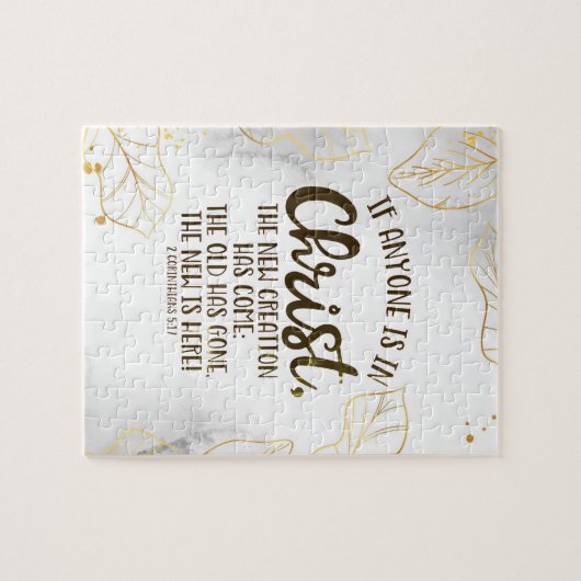 2 Korinthen 5:17 Wenn jemand in Christus ist Puzzle (Horizontal)