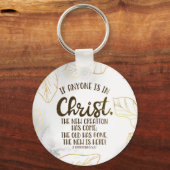 2 Korinthen 5:17 Wenn jemand in Christus ist Schlüsselanhänger (Vorderseite)