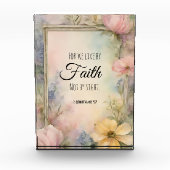 2 Korinthen 5:7 Christliche Bibelverse Kunst, Dich Fotoblock (Vorderseite)