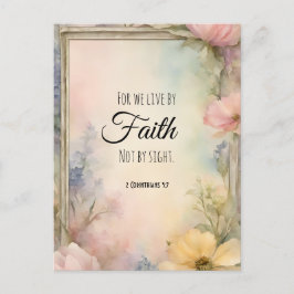 2 Korinthen 5:7 Christliche Bibelverse Kunst, Dich Postkarte