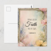 2 Korinthen 5:7 Christliche Bibelverse Kunst, Dich Postkarte (Vorne/Hinten)