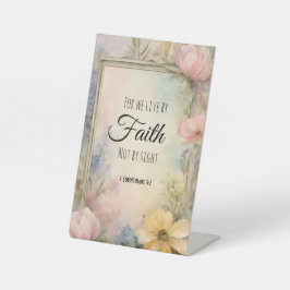 2 Korinthen 5:7 Christliche Bibelverse Kunst, Dich Sockelschild