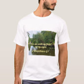 2 Korinthen 5:7 Denn wir gehen durch Glauben T-Shirt (Vorderseite)