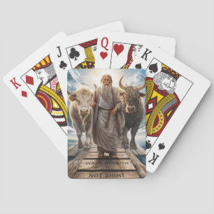 2 Korinthen 5:7 Glaube über die Augen, Vertrauen i Spielkarten