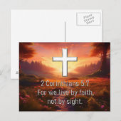 2 Korinthen 5:7 Postkarte (Vorne/Hinten)