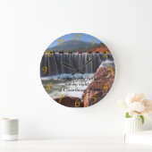 2 Korinthen 5:7 Steppsteine Große Wanduhr (Zuhause)