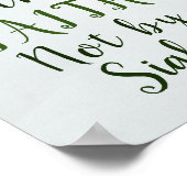 2 Korinthen 5:7 Zu Fuß durch den Glauben nicht dur Poster (Ecke)