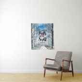 2 Korinthen 5:7 Zu Fuß durch den Glauben nicht dur Wandteppich (Beispiel)