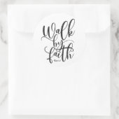 2 Korinthen zu Fuß 5:7 Runder Aufkleber (Tasche)