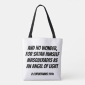 2. Korinther 11:14 Tasche (Rückseite)