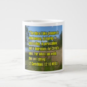 2 Korinther 12:10 WEBU Mug Jumbo-Tasse