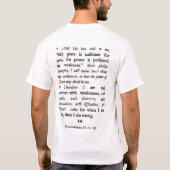 2 Korinther-12:9 - 10 T-Shirt (Rückseite)