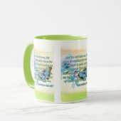 2 Korinther 12:9 Bibelschrift Bild Zwei-Ton Tasse (Vorderseite Links)