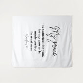 2 Korinther 12:9 Christliche Uni Dorm Wandteppich (Vorderseite (Horizontal))