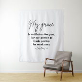 2 Korinther 12:9 Christliche Uni Dorm Wandteppich (Beispiel)