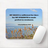 2 Korinther 12:9 Mein Gnade ist ausreichend ... Mousepad (Mit Mouse)